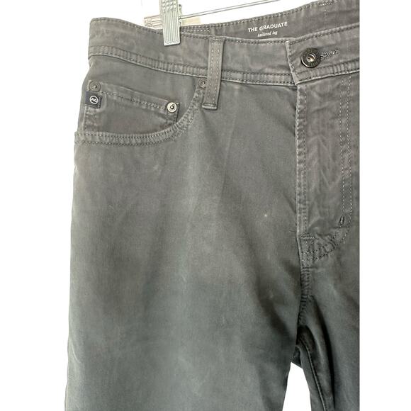 AG Adriano Goldschmied Jeans Men's Gray The Graduate Tailored Leg Size 34x32 - Picture 7 of 14